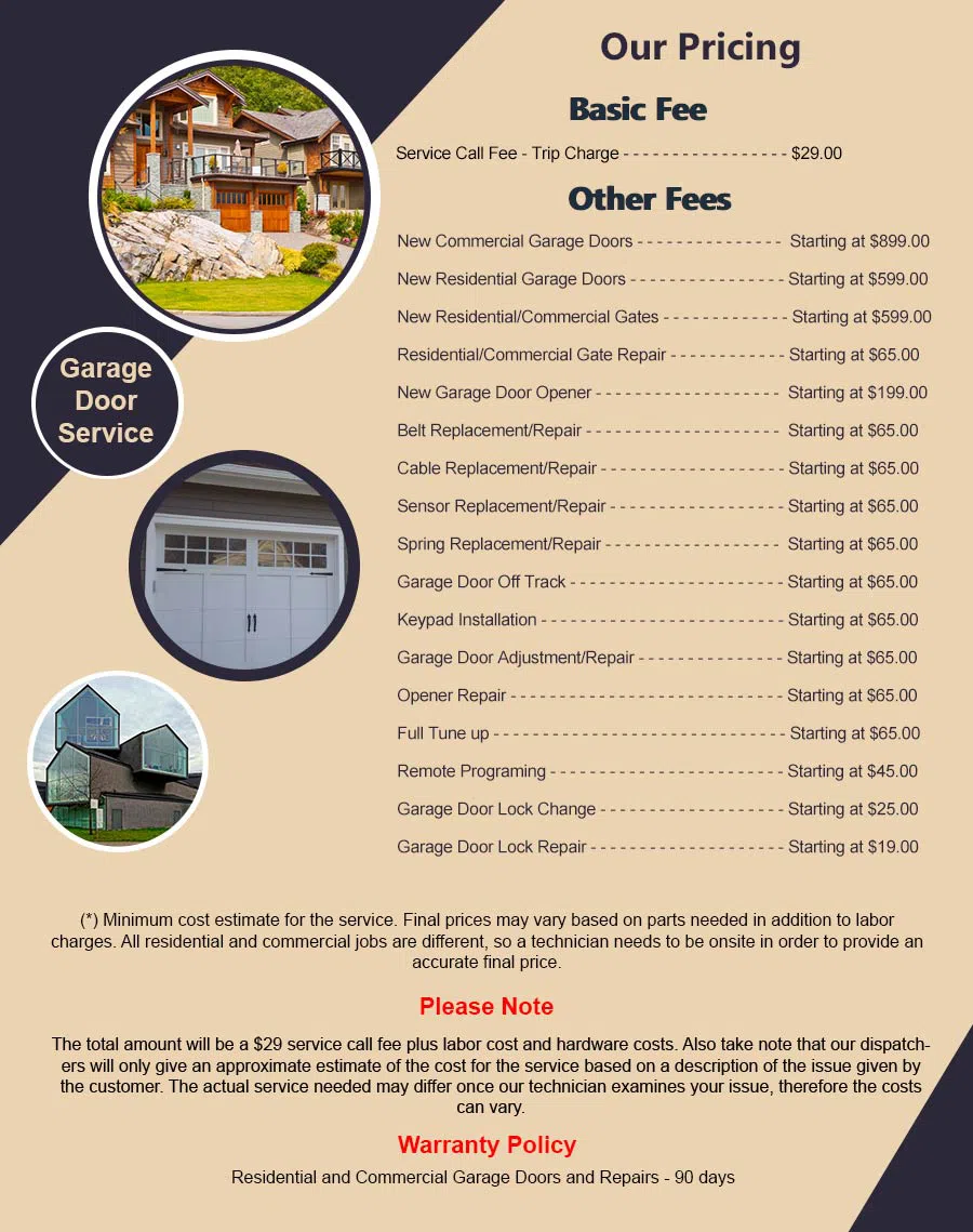 Garage Door Mobile Service La Mesa, CA 619-600-5689